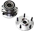 Front, Driver and Passenger Side Wheel Hub, 5 Lugs, With Bearing, 4WD