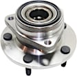 Front, Driver and Passenger Side Wheel Hub, 5 Lugs, With Bearing, 4WD