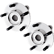 Front, Driver and Passenger Side Wheel Hub, 5 Lugs, With Bearing, AWD