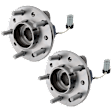Front, Driver and Passenger Side Wheel Hub, 5 Lugs, With Bearing, With Sensor, FWD