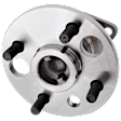 Rear, Driver and Passenger Side Wheel Hub, 4 Lugs, With Bearing
