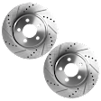 2005-2008 Dodge Magnum - Front Brake Disc, Cross-drilled and Slotted, Vented, 5 Lugs, For Models with 320mm Front Disc
