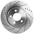 2005-2008 Dodge Magnum - Front Brake Disc, Cross-drilled and Slotted, Vented, 5 Lugs, For Models with 320mm Front Disc