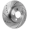 2005-2008 Dodge Magnum - Front Brake Disc, Cross-drilled and Slotted, Vented, 5 Lugs, For Models with 320mm Front Disc