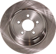 Rear Brake Disc, Natural Finish, Plain Surface, Solid, 5 Lugs, 315.98 mm