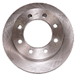 Rear Brake Disc, Natural Finish, Plain Surface, Vented, 8 Lugs, 323.34 mm