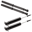 Front and Rear, Driver and Passenger Side Shocks, RWD