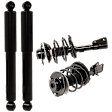 Front and Rear, Driver and Passenger Side Shock and Fully Loaded Strut