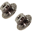 2-Wheel Set Front, Driver and Passenger Side Wheel Hubs, With Bearing, 4WD, 2-Wheel ABS, With 4 Hole Flange