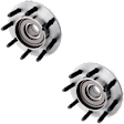 Front, Driver and Passenger Side Wheel Hub, 8 Lugs, With Bearing, RWD