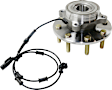 2-Wheel Set Front, Driver and Passenger Side Wheel Hubs, with Bearing, with Sensor, 4WD, 8 Stud Wheel