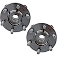 Front or Rear, Driver and Passenger Side Wheel Hub, 6 Lugs, With Bearing