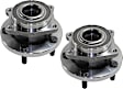 Front, Driver and Passenger Side Wheel Hub, 5 Lugs, With Bearing