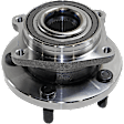 Front and Rear, Driver and Passenger Side Wheel Hub, 5 Lugs, With Bearing, FWD