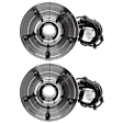 Front, Driver and Passenger Side Wheel Hub, 5 Lugs, With Bearing, With Sensor, FWD
