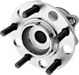 2-Wheel Set Rear, Driver and Passenger Side Wheel Hubs, With Bearing, 4WD/AWD