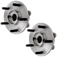 Front, Driver and Passenger Side Wheel Hub, 5 Lugs, With Bearing