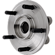 4-Wheel Set Front and Rear, Driver and Passenger Side Wheel Hub, 5 Lugs, With Bearing, With Sensor, FWD