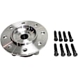 Front, Driver and Passenger Side Wheel Hub, 8 Lugs, With Bearing