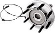 Front, Driver and Passenger Side Wheel Hub, 8 Lugs, With Bearing, With Sensor, 4WD