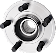 Rear, Driver and Passenger Side Wheel Hub, 5 Lugs, With Bearing