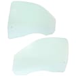 Front, Driver and Passenger Side Door Glasses, Clear, Standard Cab Pickup, Replaces NAGS Number DD11589 GTNN, DD11590 GTNN