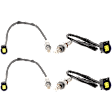 Before and After Catalytic Converter Oxygen Sensor, Set of 4, 4-wire, 6 Cyl 3.8L