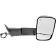 2018 Ram 3500 - Driver and Passenger Side Towing Mirror, Power Adjust, Heated, Textured Black, Power Folding, In-housing Signal Light, With Blind Spot Glass, No Memory, With Puddle Light, No Auto-Dimming
