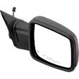 Driver and Passenger Side Mirror, Power Adjust, Heated, Power Folding, Textured Black, In-housing Signal Light, No Memory, With Puddle Light, No Auto-Dim, No Blind Spot Feature