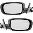 Driver and Passenger Side Mirrors, Power Adjust, Manual Folding, Heated, Paintable, No Signal Light, With memory, No Puddle Light, No Auto-Dimming, No Blind Spot Feature
