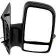 2008 Dodge Sprinter 2500 - Driver and Passenger Side Mirror, Manual Adjust, Non-Heated, Textured Black, Manual Folding, In-housing Signal Light, With Blind Spot Glass, No Memory, No Puddle Light, No Auto-Dimming