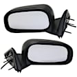 Driver and Passenger Side, Mirrors, Power Adjust, Non-Heated, Manual Folding, Textured Black