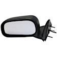 Driver and Passenger Side, Mirrors, Power Adjust, Non-Heated, Manual Folding, Textured Black