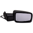 Driver and Passenger Side Mirror, Power Adjust, Heated, Power Folding, Paintable, In-housing Signal Light, No Memory, With Puddle Light, No Auto-Dim, No Blind Spot Feature