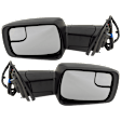 Driver and Passenger Side Mirror, Power Adjust, Heated, Power Folding, Paintable, In-housing Signal Light, With Memory, With Puddle Light, No Auto-Dim, With Blind Spot Glass
