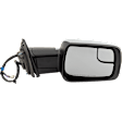 Driver and Passenger Side Mirror, Power Adjust, Heated, Power Folding, Chrome, In-housing Signal Light, With Memory, With Puddle Light, No Auto-Dim, With Blind Spot Glass