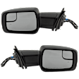 Driver and Passenger Side Mirror, Power Adjust, Heated, Power Folding, Paintable, In-housing Signal Light, With Memory, With Puddle Light, No Auto-Dim, With Blind Spot Detection in Glass