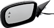 Driver and Passenger Side Mirror, Power Adjust, Heated, Manual Folding, Paintable, No Signal Light, With Memory, With Puddle Light, No Auto-Dim, With Blind Spot Detection in Glass