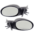 Driver and Passenger Side Mirrors, Power Adjust, Manual Folding, Non-Heated, Paintable, No Signal Light, No Memory, No Puddle Light, No Auto-Dimming, No Blind Spot Feature