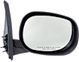 Driver and Passenger Side Non-Towing Mirrors, Manual Adjust, Manual Folding, Non-Heated, Textured Black, No Signal Light, No Memory, No Puddle Light, No Auto-Dimming