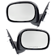 Driver and Passenger Side Mirror, Power Adjust, Heated, Manual Folding, Textured Black, No Signal Light, No Memory, No Puddle Light, No Auto-Dim, No Blind Spot Feature