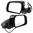 Driver and Passenger Side Mirrors, Power Adjust, Heated, Paintable, Manual Folding, With BSD, Signal Light and Memory, No Puddle Light and Auto-Dimming