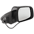Driver and Passenger Side Mirrors, Power Adjust, Heated, Paintable, Manual Folding, With BSD, Signal Light and Memory, No Puddle Light and Auto-Dimming