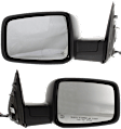 Driver and Passenger Side Mirror, Power Adjust, Heated, Manual Folding, Chrome, In-housing Signal Light, With Memory, With Puddle Light, No Auto-Dim, No Blind Spot Feature