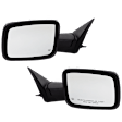 Driver and Passenger Side Mirror, Power Adjust, Heated, Manual Folding, Paintable, In-housing Signal Light, No Memory, With Puddle Light, No Auto-Dim, No Blind Spot Feature