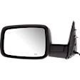 Driver and Passenger Side Mirror, Power Adjust, Heated, Manual Folding, Textured Black, In-housing Signal Light, No Memory, With Puddle Light, No Auto-Dim, No Blind Spot Feature