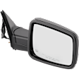 Driver and Passenger Side Mirror, Power Adjust, Heated, Manual Folding, Textured Black, In-housing Signal Light, No Memory, With Puddle Light, No Auto-Dim, No Blind Spot Feature