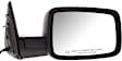 Driver and Passenger Side Mirror, Power Adjust, Heated, Manual Folding, Textured Black, No Signal Light, No Memory, No Puddle Light, No Auto-Dim, No Blind Spot Feature