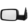 Driver and Passenger Side Mirror, Manual Adjust, Non-Heated, Manual Folding, Textured Black, No Signal Light, No Memory, No Puddle Light, No Auto-Dim, No Blind Spot Feature