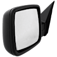 Driver and Passenger Side Mirror, Manual Adjust, Non-Heated, Manual Folding, Textured Black, No Signal Light, No Memory, No Puddle Light, No Auto-Dim, No Blind Spot Feature